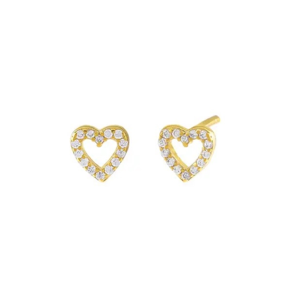 Adina’s Jewels • Heart Stud Earrings
